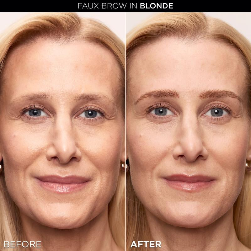 Faux Brow, Hair-Like, Filling Eyebrow Pen with Double-Brush Tip, Fast & Precise Eyebrow Makeup, L'Oreal Paris