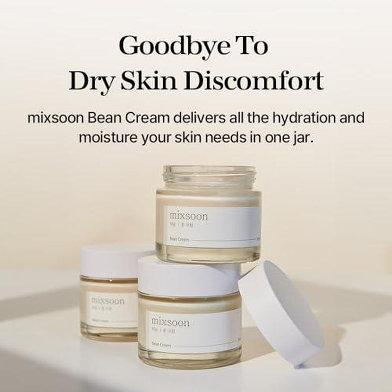 [Mixsoon Official Shop] Bean Cream 1.69 Fl.Oz / 50Ml - Intensive Facial Cream, Korean Moisturizer for Glass Skin