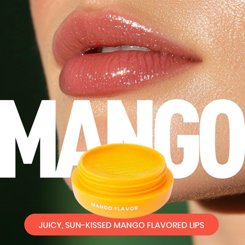 Sweetums Mango Flavored Lip Balm - Smooth and Refreshing Hydrating Formula with Built-In Mirror & Applicator, Vegan & Cruelty-Free - Skincare