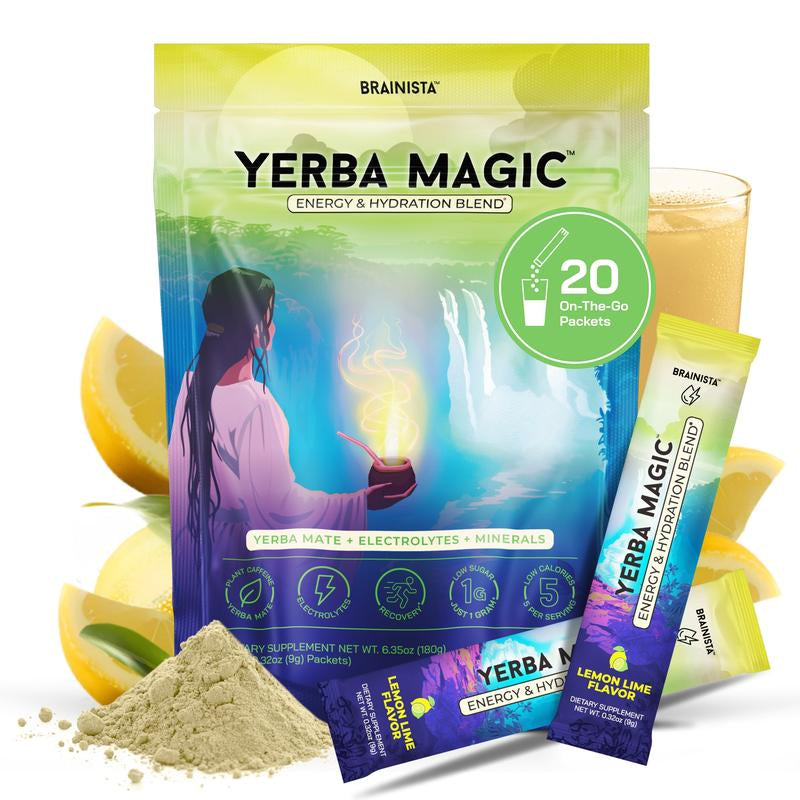 Yerba Magic | Yerba Mate Instant Tea Powder | 20 or 30 Serving Options | Multiple Flavors Available