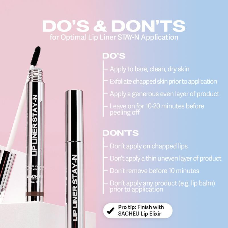 LIP LINER STAY-N - Peel-Off Lip Liner Stain - All Day & Night Lipliner