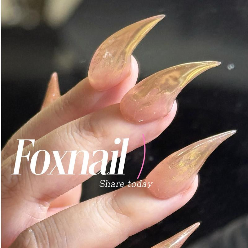 Handmade Custom Nails Dragon Cat Claw Press on Nails Long Medium Claw Nails