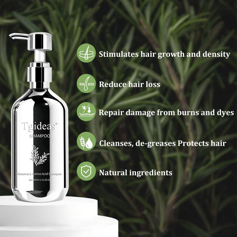 Tgideas Rosemary Shampoo + for Caviar Hair Mask, Revives Damaged Hair, Promotes Growth, Reduces Frizz & Hair Loss, Restores Shine & Smoothness