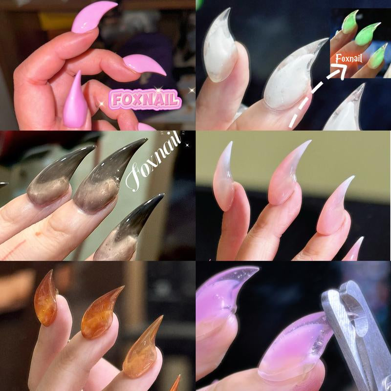 Handmade Custom Nails Dragon Cat Claw Press on Nails Long Medium Claw Nails